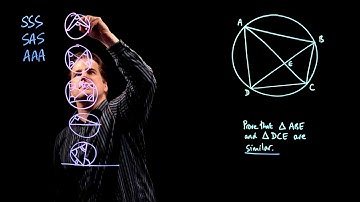 Similar Triangles and Circle Theorems.  GCSE 9-1 Maths Edexcel June 2017 Paper 2H Q15