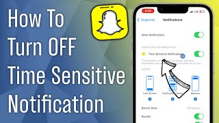 How to Turn off Time Sensitive Notification on Snapchat