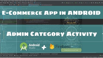 Admin Category Activity - E-Commerce App | ANDROID STUDIO