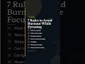 7 Rules to Avoid Burnout While Focusing #AvoidBurnout #productivitytips #selfdiscipline #psychology