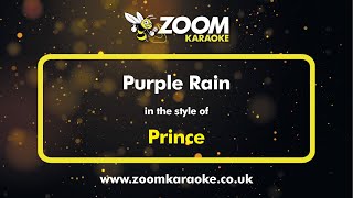 Video thumbnail of "Prince - Purple Rain - Karaoke Version from Zoom Karaoke"