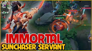 ✔️ AutoChess MOBA | SUNCHASER SERVANT (Top Lane) Gameplay + Build - Rook V Rank screenshot 5