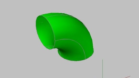 TUTORIAL AUTOCAD MAKE ELBOW SIMPLE 3D