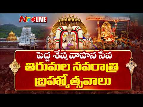 LIVE: పెద్ద శేష వాహన సేవ | Tirumala Navaratri Brahmotsavam 2026 | NTV Telugu - NTVTELUGU