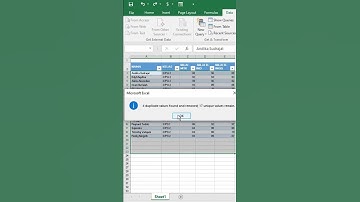 Menghapus Data Duplikat di Excel Dengan Cepat #shorts