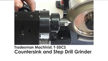 Sharpen Countersinks and Step Drills - Tradesman Machinist DC Variable Speed Bench Grinder