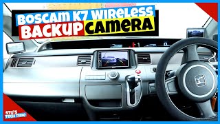 Boscam K7 Wireless Back Up Camera Easy Installation in Honda Stepwgn