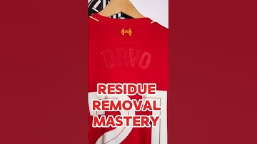 Quick Fix: Remove Vinyl Residue from Football Shirts! ⚽👕