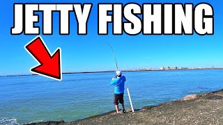 You Would NEVER Believe This If It Wasn't On Video !!! | Fishing The Jetty For BIG Fish