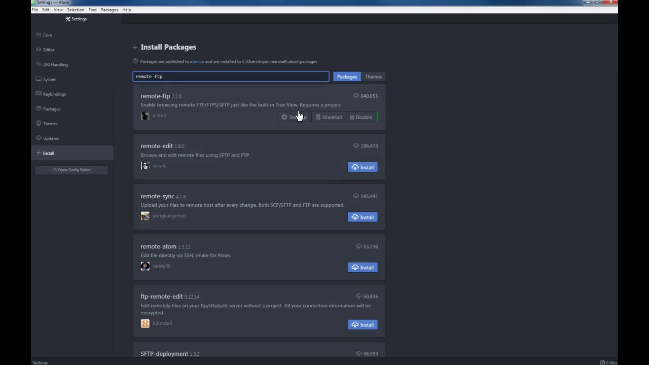 using atom text editor with ftp using atom text editor with ftp