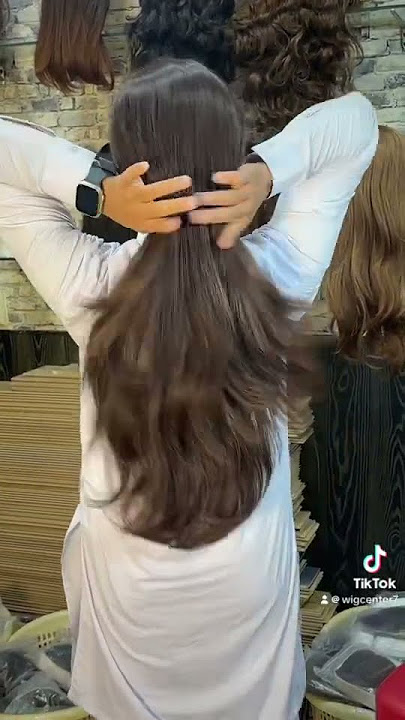 Ladies long Hair wig order ky liya whatapp py contact kary 0331,53,70,355#hairwigsvideos#viralshorts