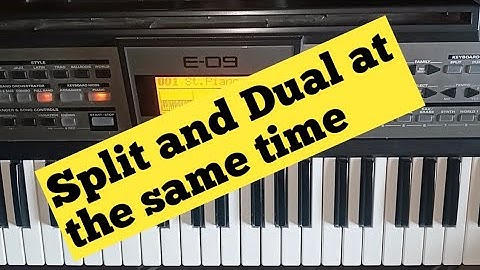 how to split with dual together ||how to play itende style keyboard tutorials