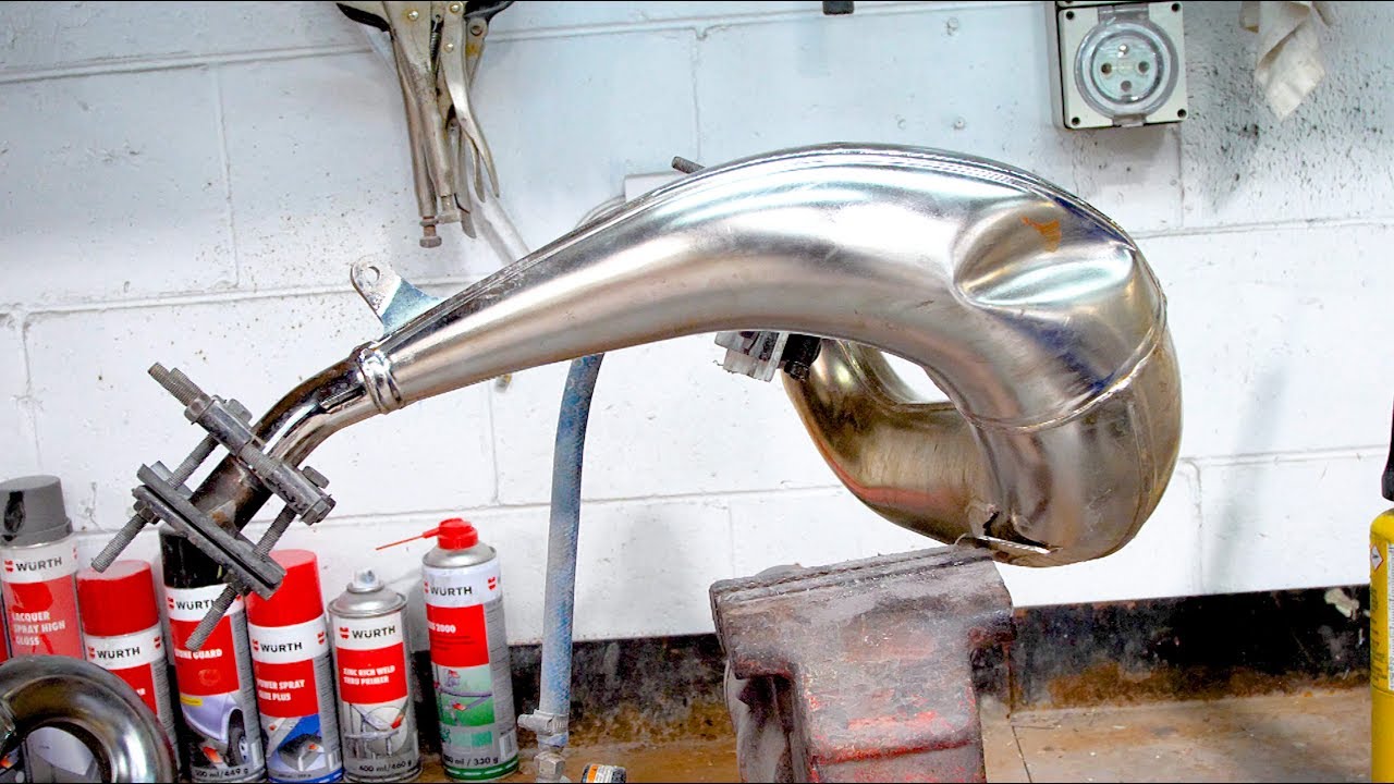 How-To: Fix a Dented Two-Stroke Pipe - YouTube