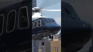 Vip Aw-139 Takeoff At Nyc Busiest Heliport