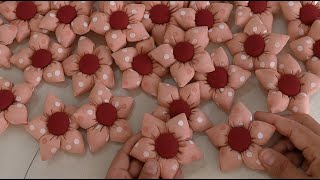Como Fazer Flores De Fuxico Com Enchimento Para Iniciante,