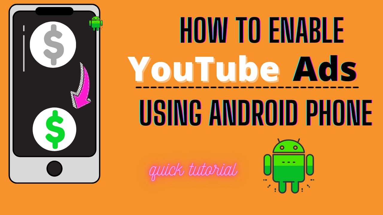 HOW TO ENABLE ADS USING ANDROID PHONE/quick tutorial - YouTube