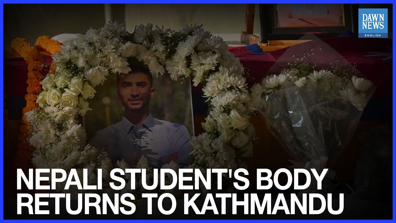 Body of Nepali Student Taken Hostage by Hamas Returns to Kathmandu | Dawn News English