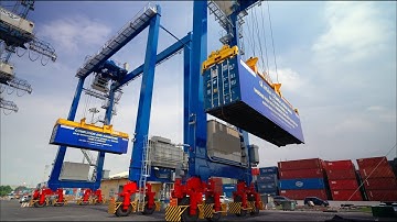 TÂN CẢNG CÁT LÁI ĐÓN 4 CẨU RTG HYBRID GÓP PHẦN XANH HÓA CẢNG BIỂN