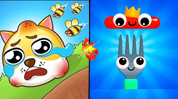 Save The Dog and beas vs Fork N Sausage 👾🦾🐥🎃 Max All Levels Android iOS Gameplay Ep 1