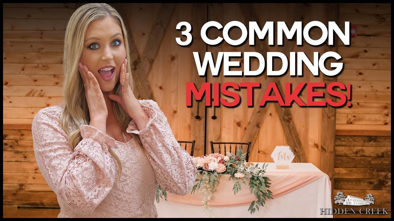 How To AVOID These 3 Common Wedding Day MISTAKES!