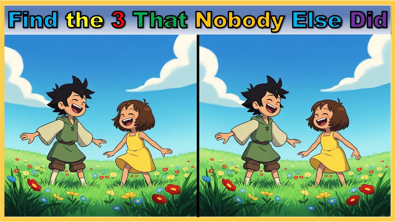 【Spot the Difference | Brain Health】 Memory & Focus Training Puzzle | Dementia Prevention