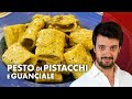 Paccheri con salsa di pistacchi e guanciale un semplice piatto gourmet foodporn