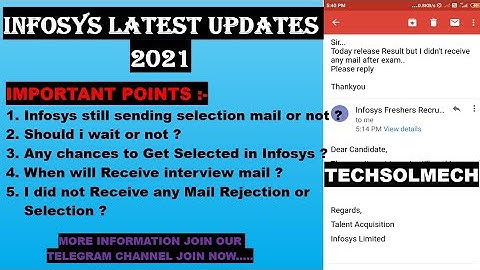 ⏩ Infosys Latest Updates 🔥 | 22 August | Selection or Rejection mail | Interview Date Full Details 👈