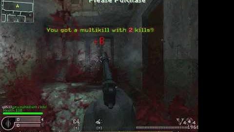 Call of Duty 4:BTD Zombies gameplay