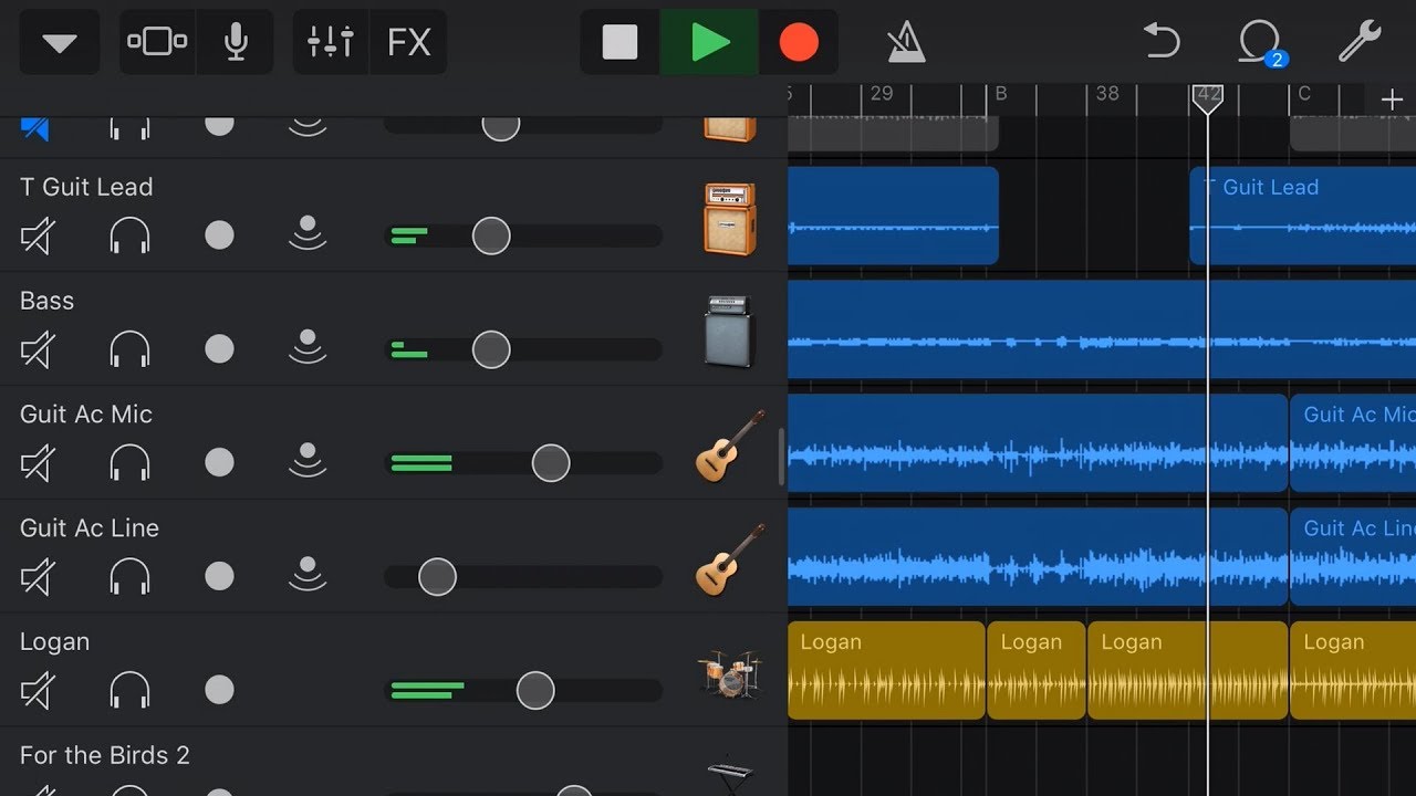 Mix songs garageband ipad 2