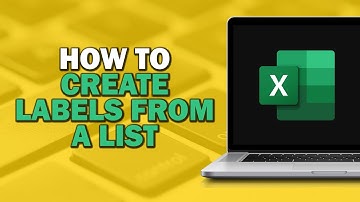 How To Create Labels From An Excel List (Quick Tutorial)