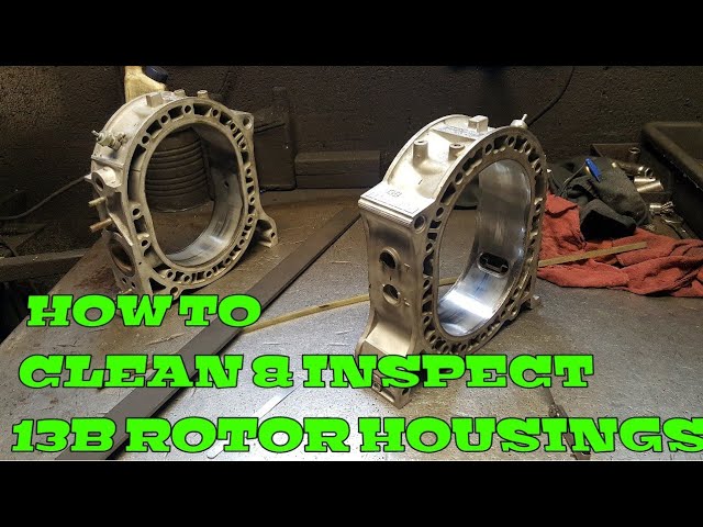 Mazda rx7 mazda rx8 rotary engine rebuild;Cleaning and inspecting