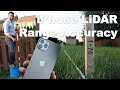 Is iPhone 12 Pro LiDAR accurate over 200 foot scan?