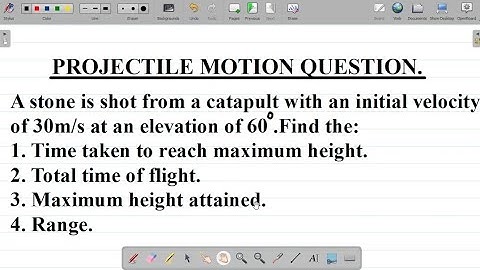 Physics Projectile Motion Question: Time of Flight, Total Time of Flight, Maximum Height and Range.