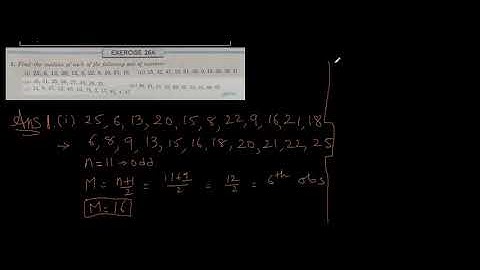 ICSE Class X: Mathematics: Median, Quartiles & Mode Exercise:- R S Aggarwal Solutions [Episode 10.5]