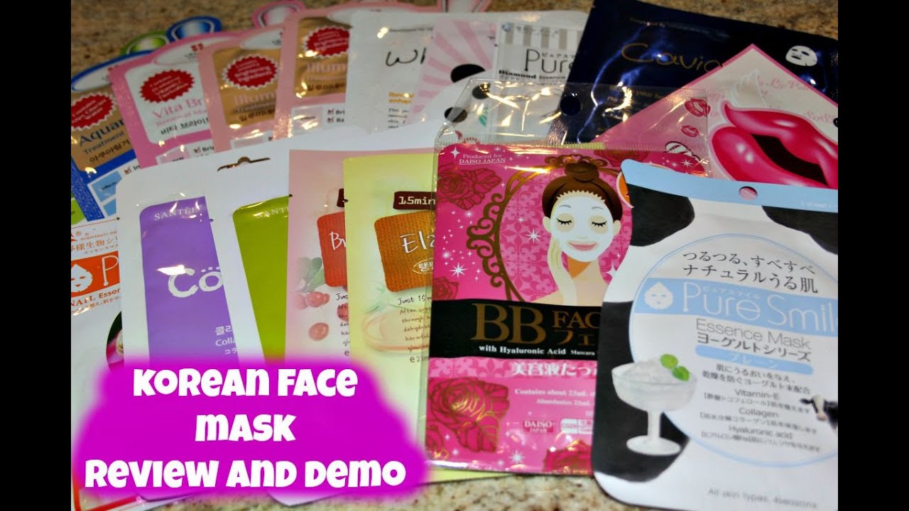 Korean Face Mask Review and Demo - YouTube