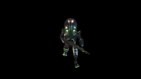 Cyber warrior Sprite Animation