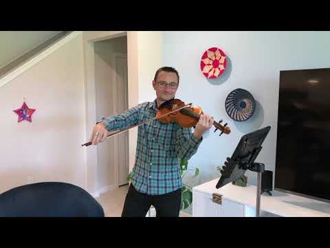 Sunset Strings' violinist performs Fly Me to the Moon