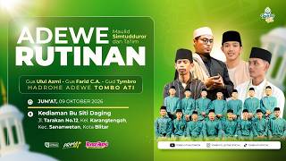 [LIVE] Rutinan Maulid Simtudduror Tombo Ati Feat Mas Farid | KARANGTENGAH BLITAR