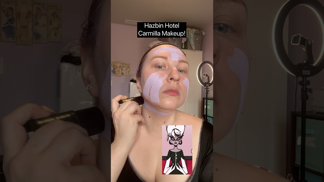 Carmilla’s makeup tutorial! #cosplay #tutorial #makeup #hazbinhotel #carmillacarmine #carmilla