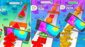 PERFECT SLICES 2025 // VEGETARIAN FRUIT GAMES // ANDROID GAMEPLAY VIDEO 
