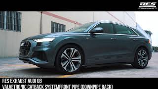 2019 AUDI Q8 RES Racing Exhaust Valvetronic Catback System With Gesture Control screenshot 3