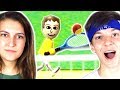 Playing Wii Tennis