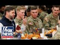 JD Vance shares Thanksgiving meal with troops at Fort Campbell