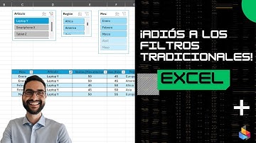 Crea filtros con botones en Excel: análisis más rápido y eficiente.