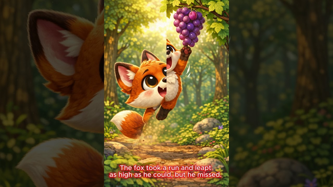 The Fox and The Grapes | English Fairy Tales| Storytime Fairy |