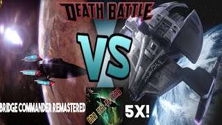 Prometheus Class VS 5 Dominion Bug Ships | Bridge Commander Remastered |