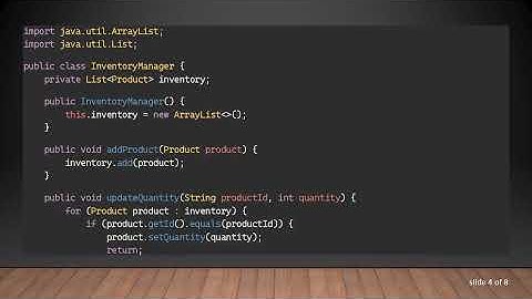 Designing a Basic Inventory Management System in Java