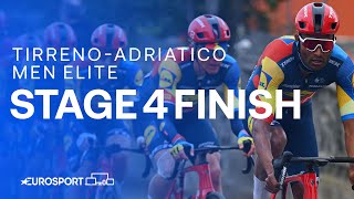 An ELECTRIFYING sprint finish ⚡️ | Stage 4 Finish Tirreno-Adriatico 2024 | Eurosport Cycling