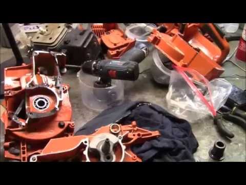 Inside a Husqvarna 395 XP - Tear down to cases and reassemble 