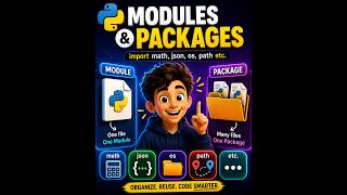 Python Modules and Packages Explained | import math, json, os | Python Tutorial for Beginners